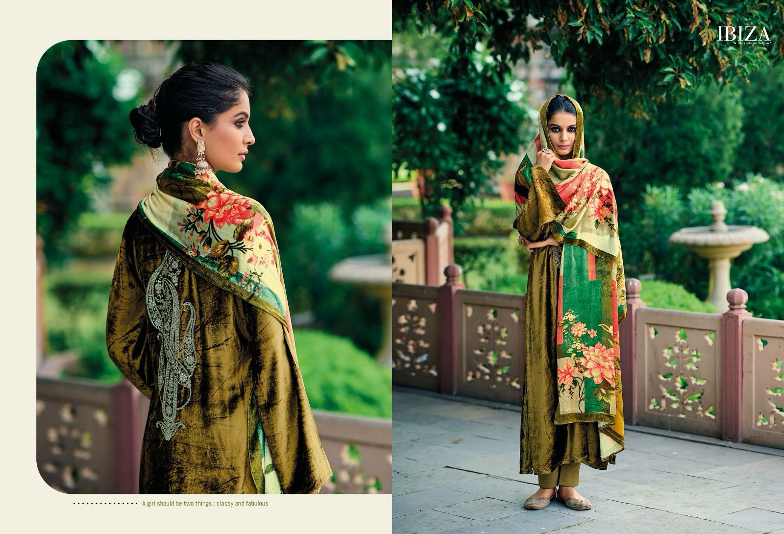 Khoobsurat By Ibiza Viscose Velvet Pashmina Dress Material Catalog
